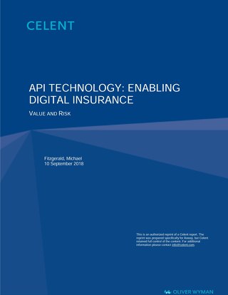  API Technology: Enabling Digital Insurance Value and Risk