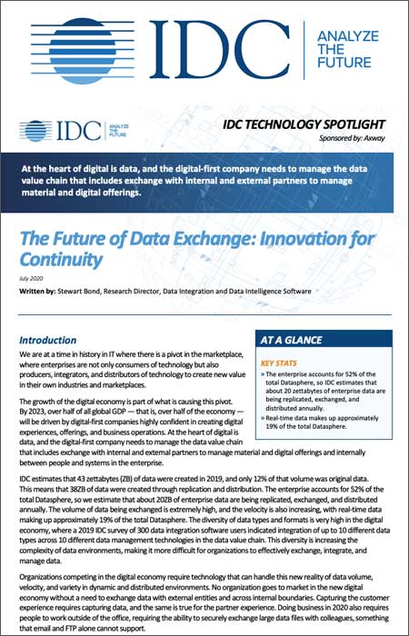 The Future of Data Exchange: Innovation for Continuity