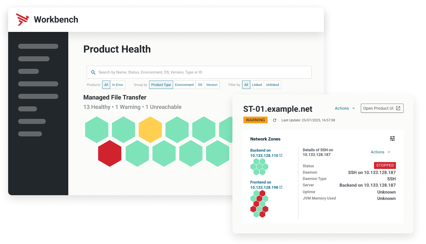 axway mft workbench product dashboard